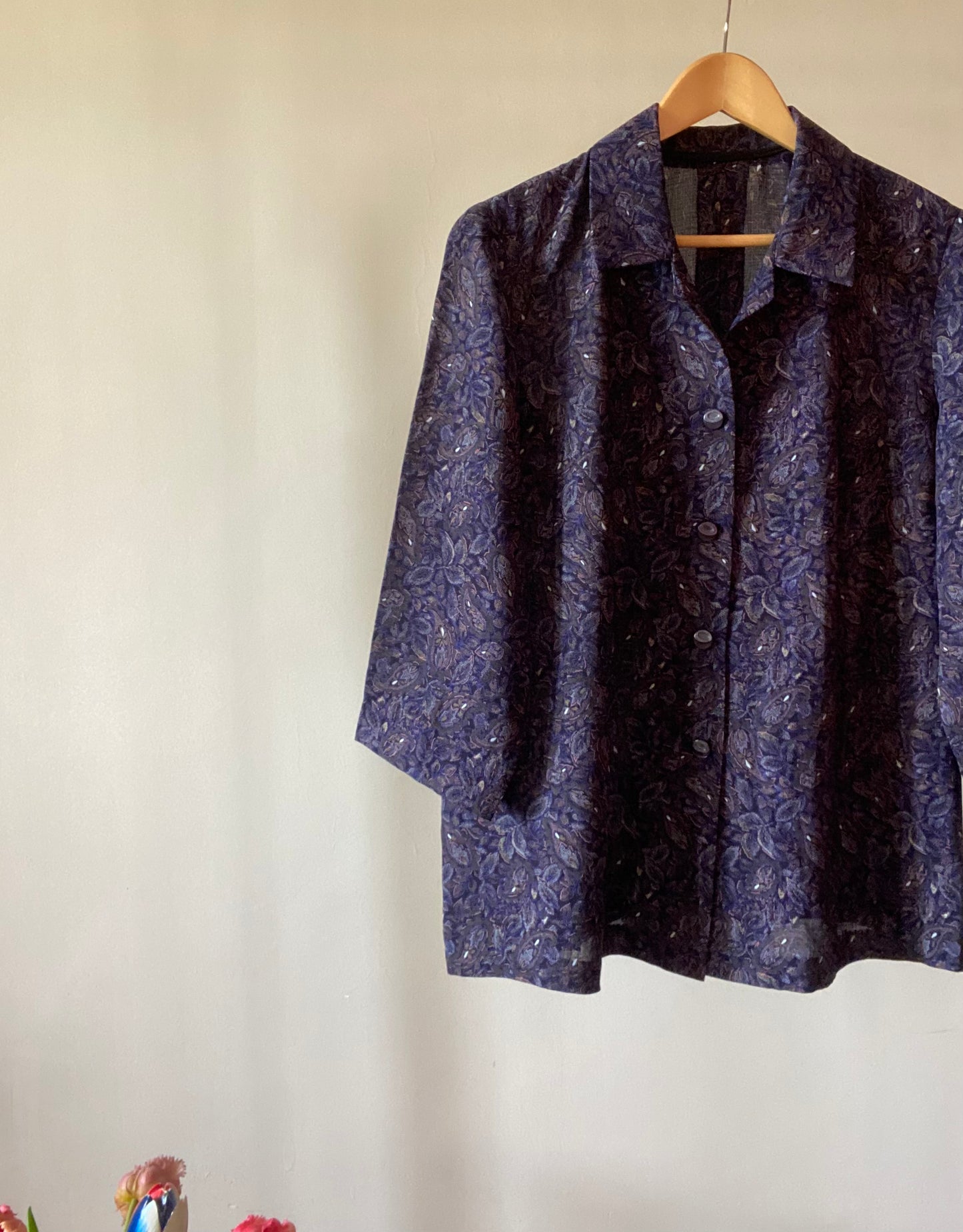 Abstract Ethnic Print Vintage Shirt