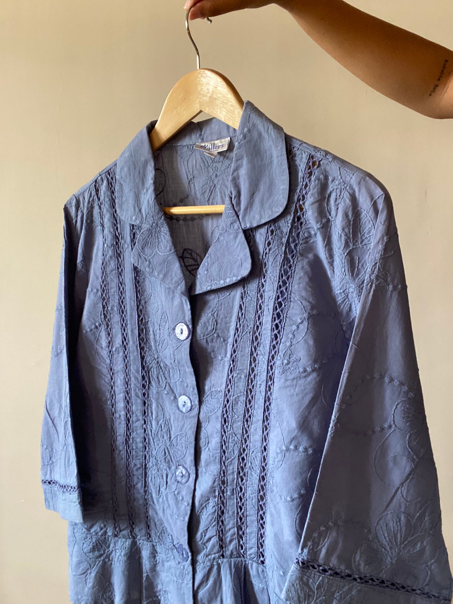 All Over Embroidered Vintage Shirt
