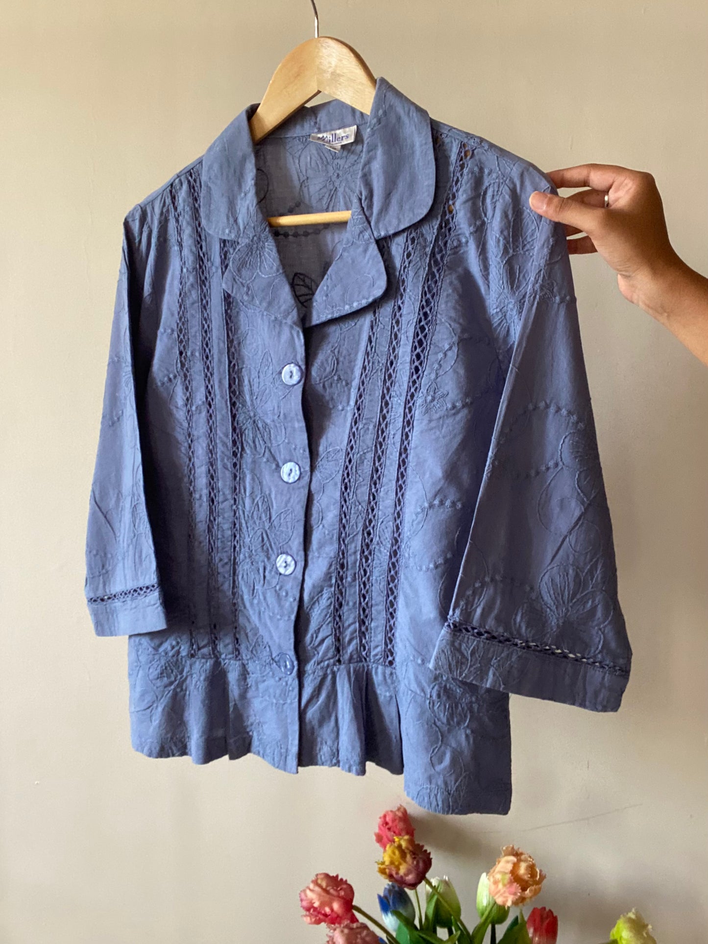 All Over Embroidered Vintage Shirt