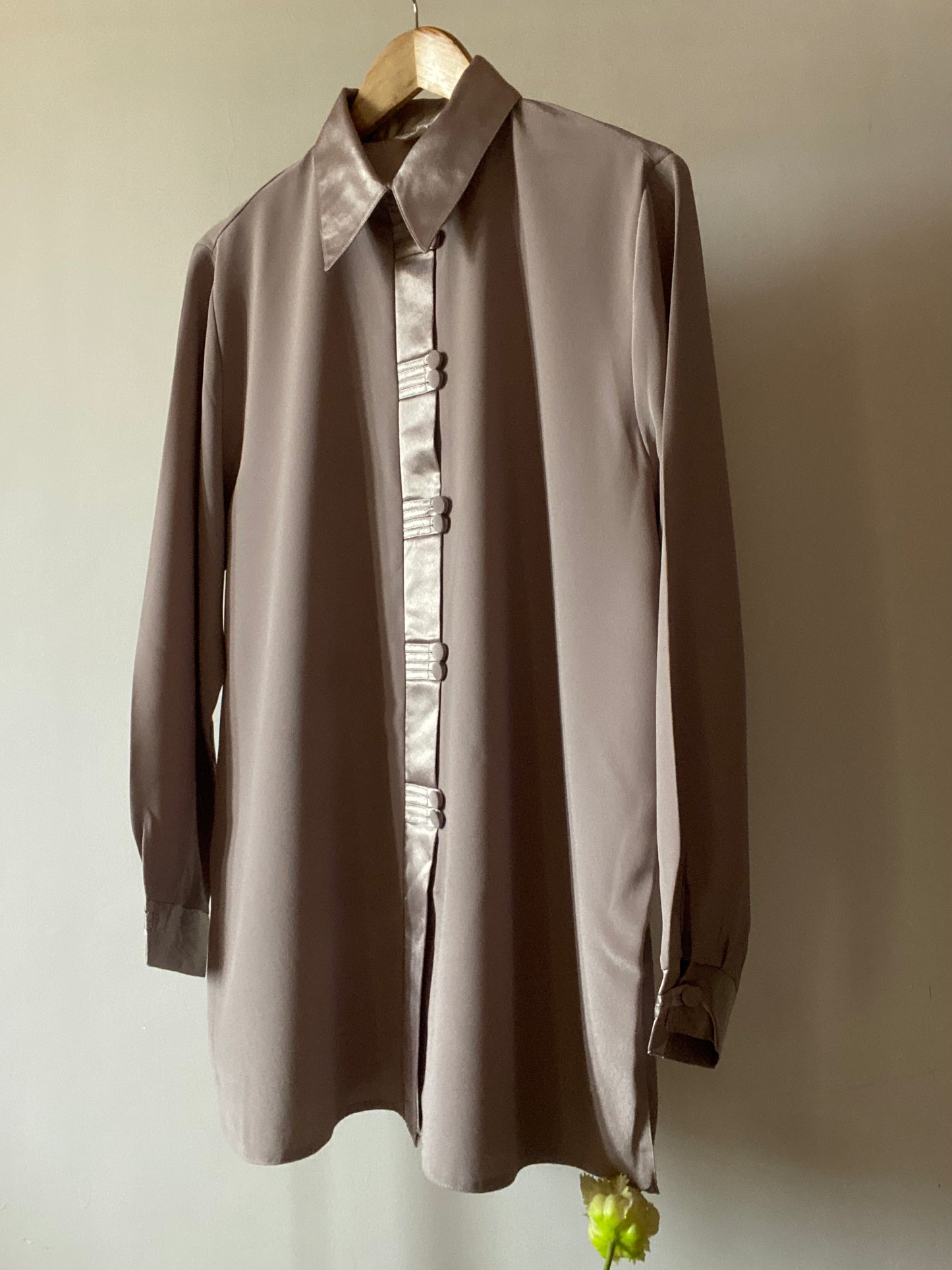 Greyish Korean Style Vintage Shirt