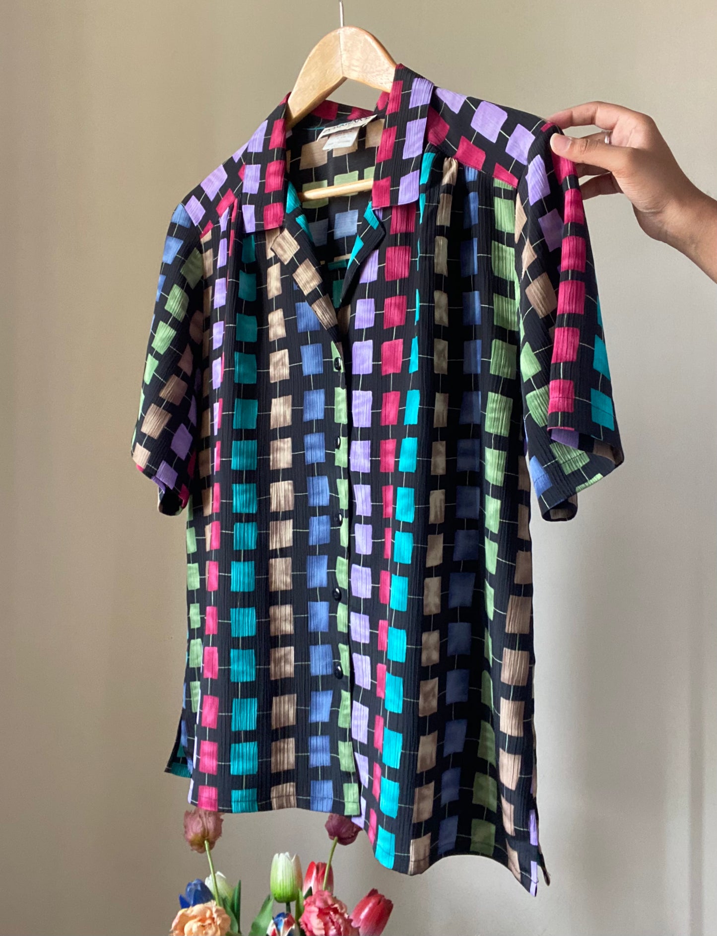 Colour Block Vintage Shirt
