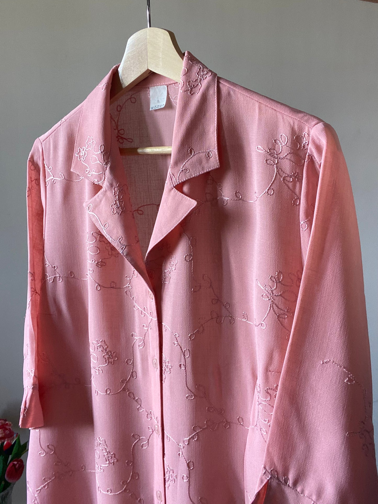 All Over Embroidered Vintage Shirt