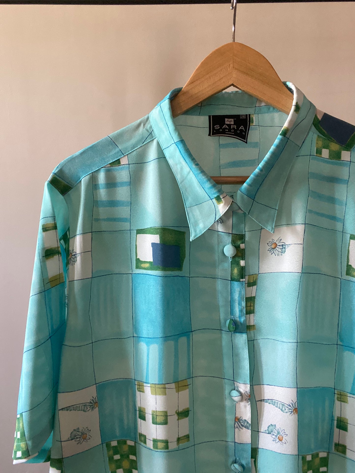 Abstract Floral Artsy Vintage Shirt