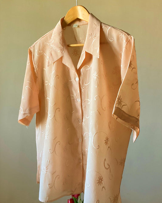 All Over Embroidered Vintage Shirt