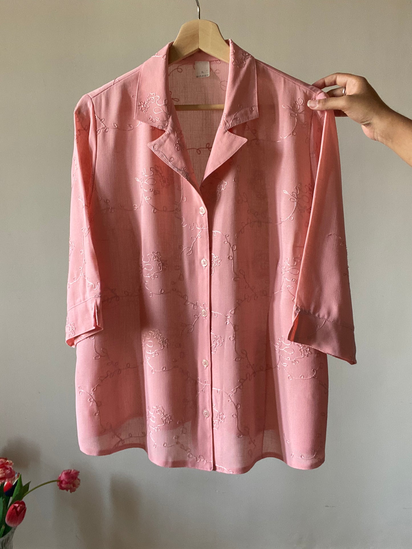All Over Embroidered Vintage Shirt