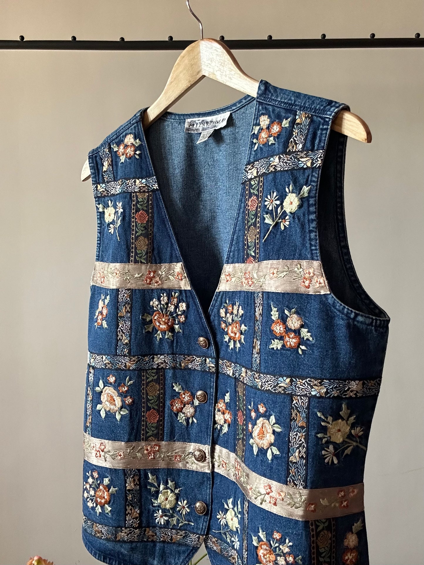 Vintage Ellen Richman Denim Vest