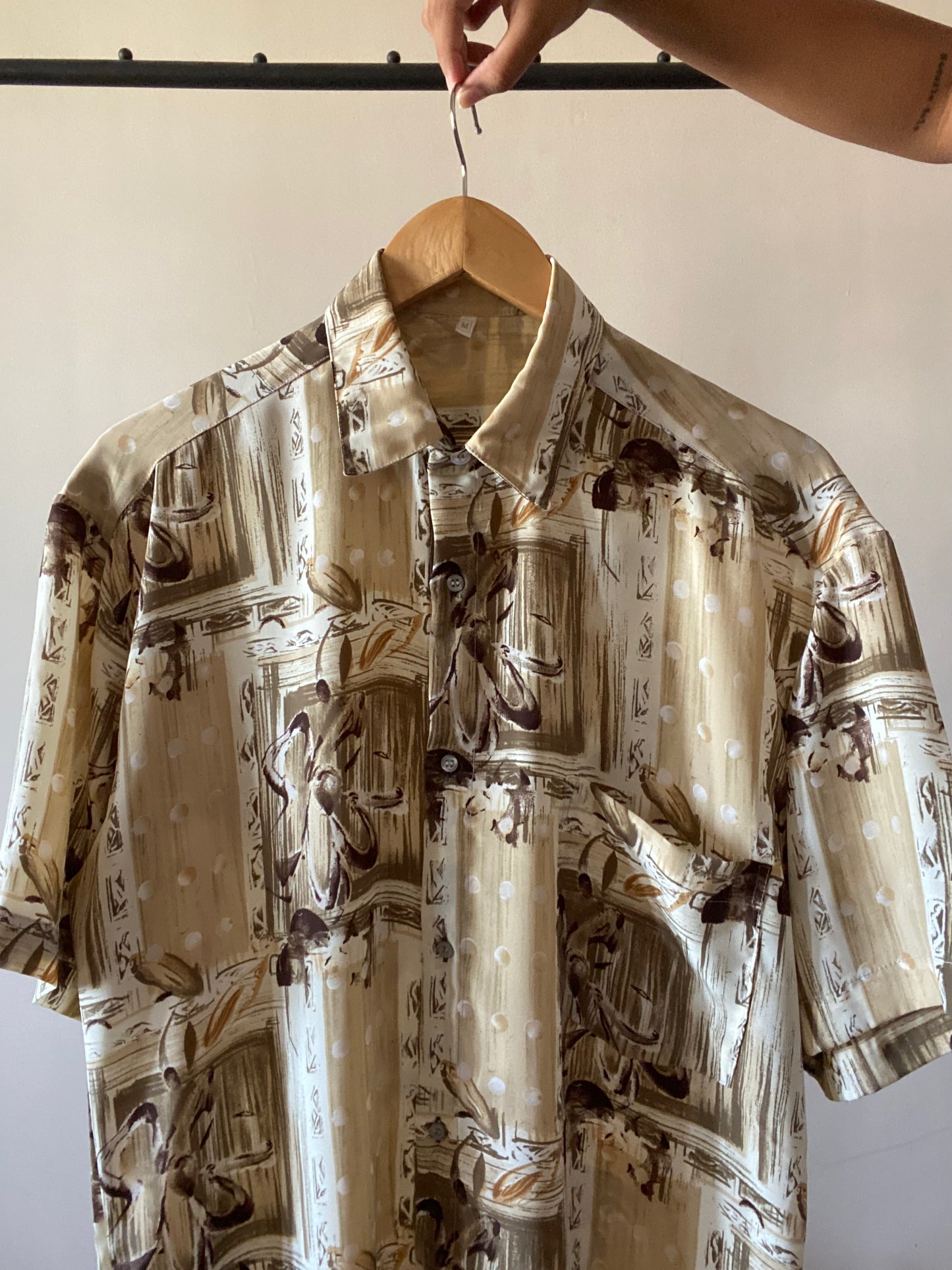 Abstract Print Vintage Shirt