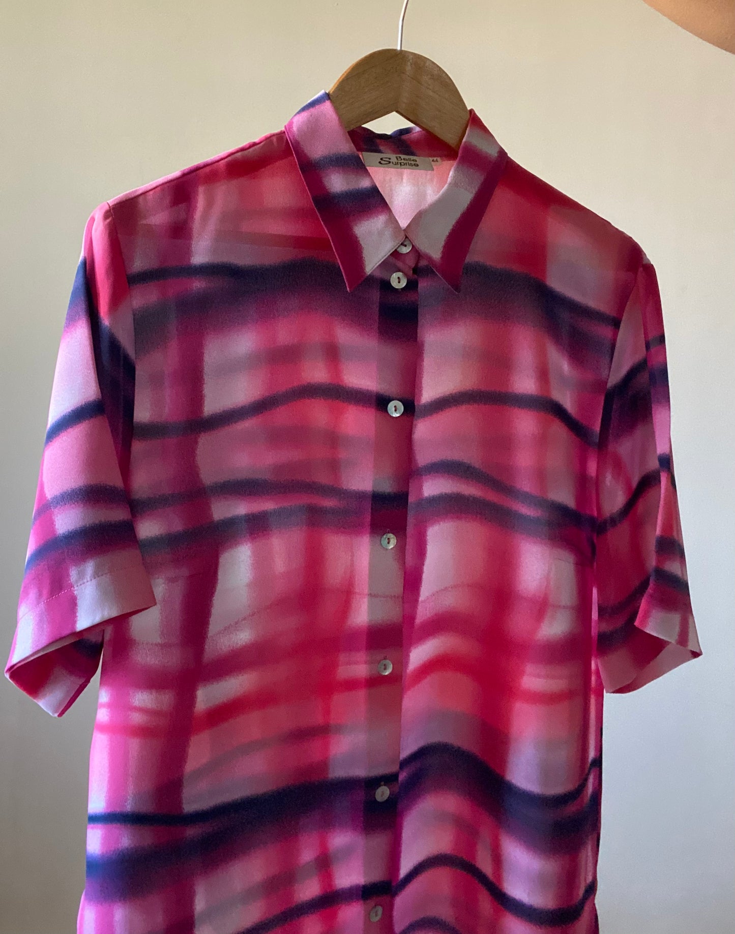 Checked Ombré Print Vintage Shirt