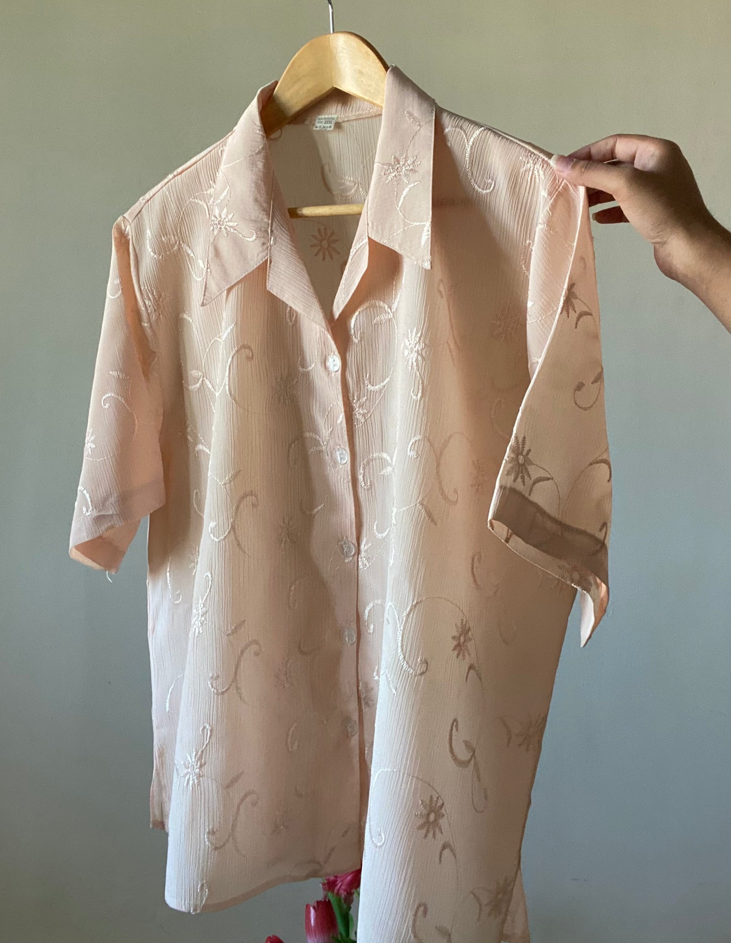 All Over Embroidered Vintage Shirt