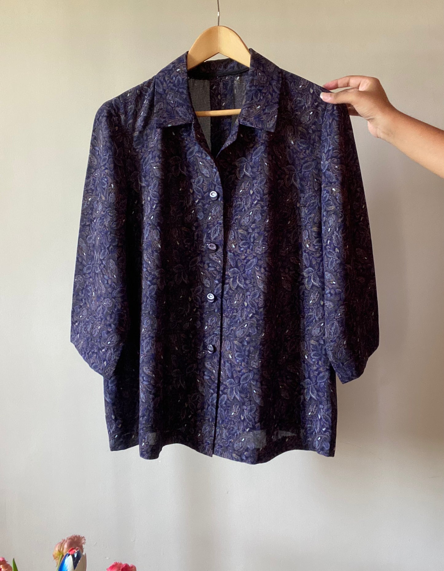 Abstract Ethnic Print Vintage Shirt