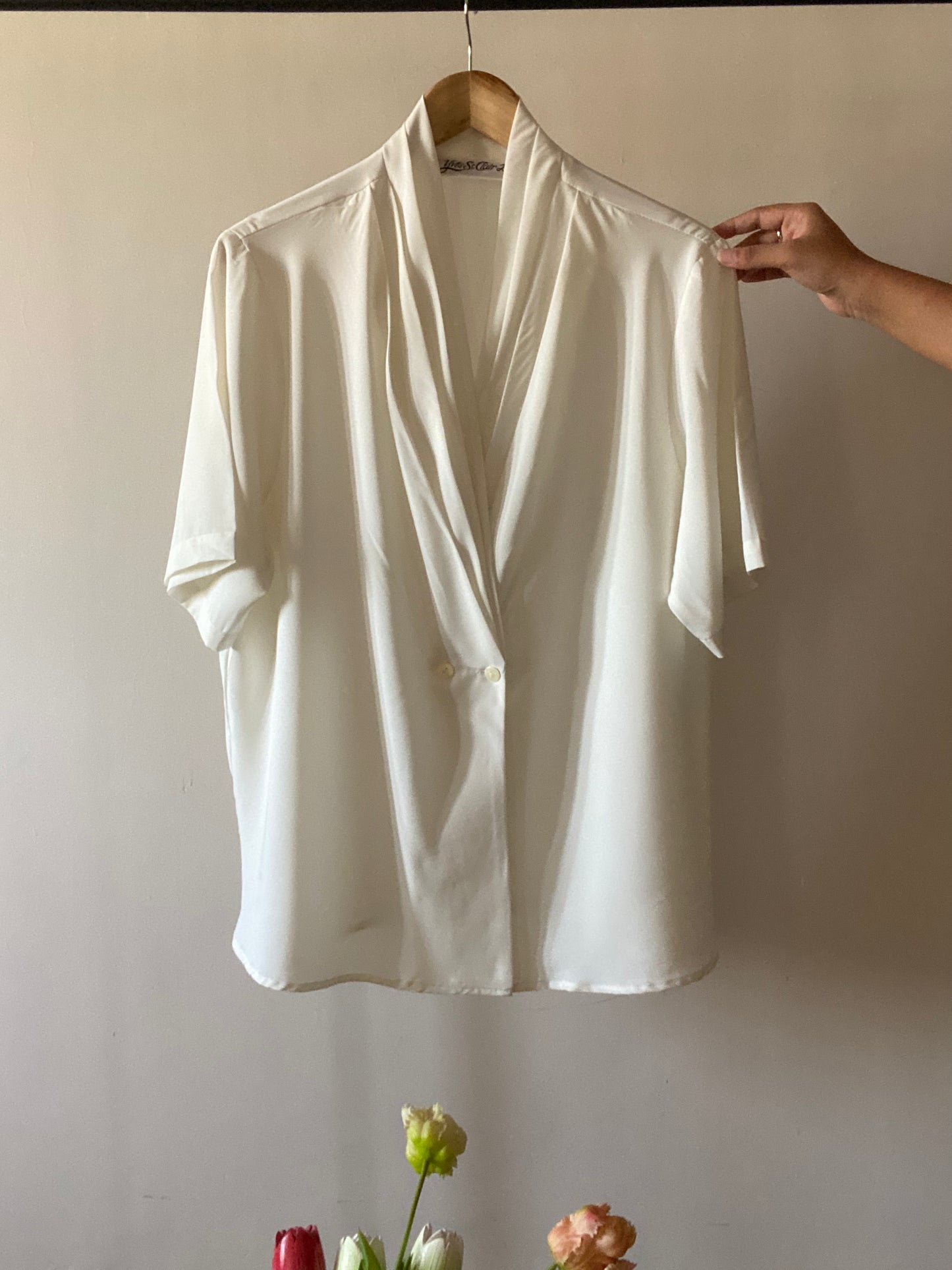Blazer Style Pleated Neckline Detail Vinayak Shirt