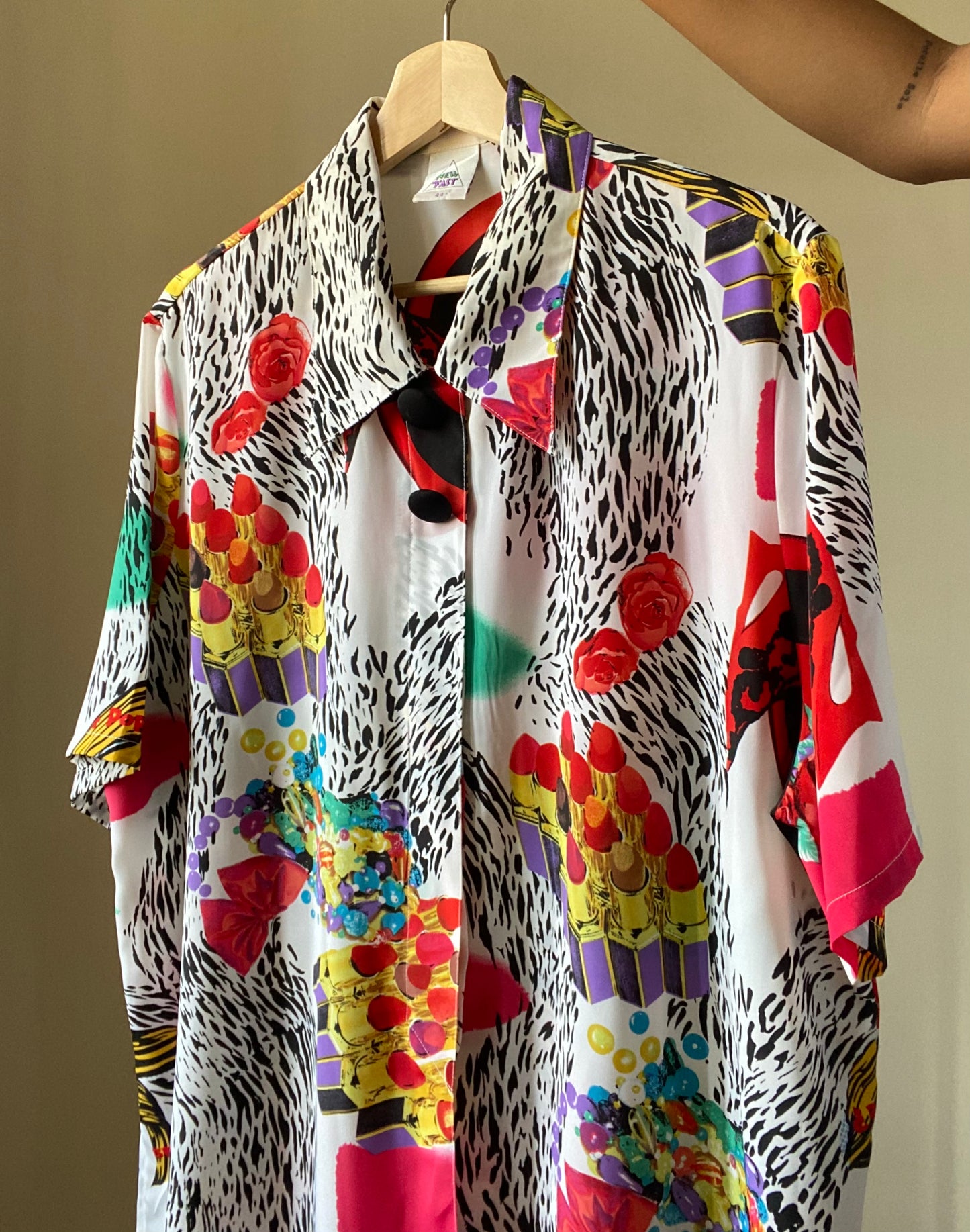 Abstract Print Vintage Shirt