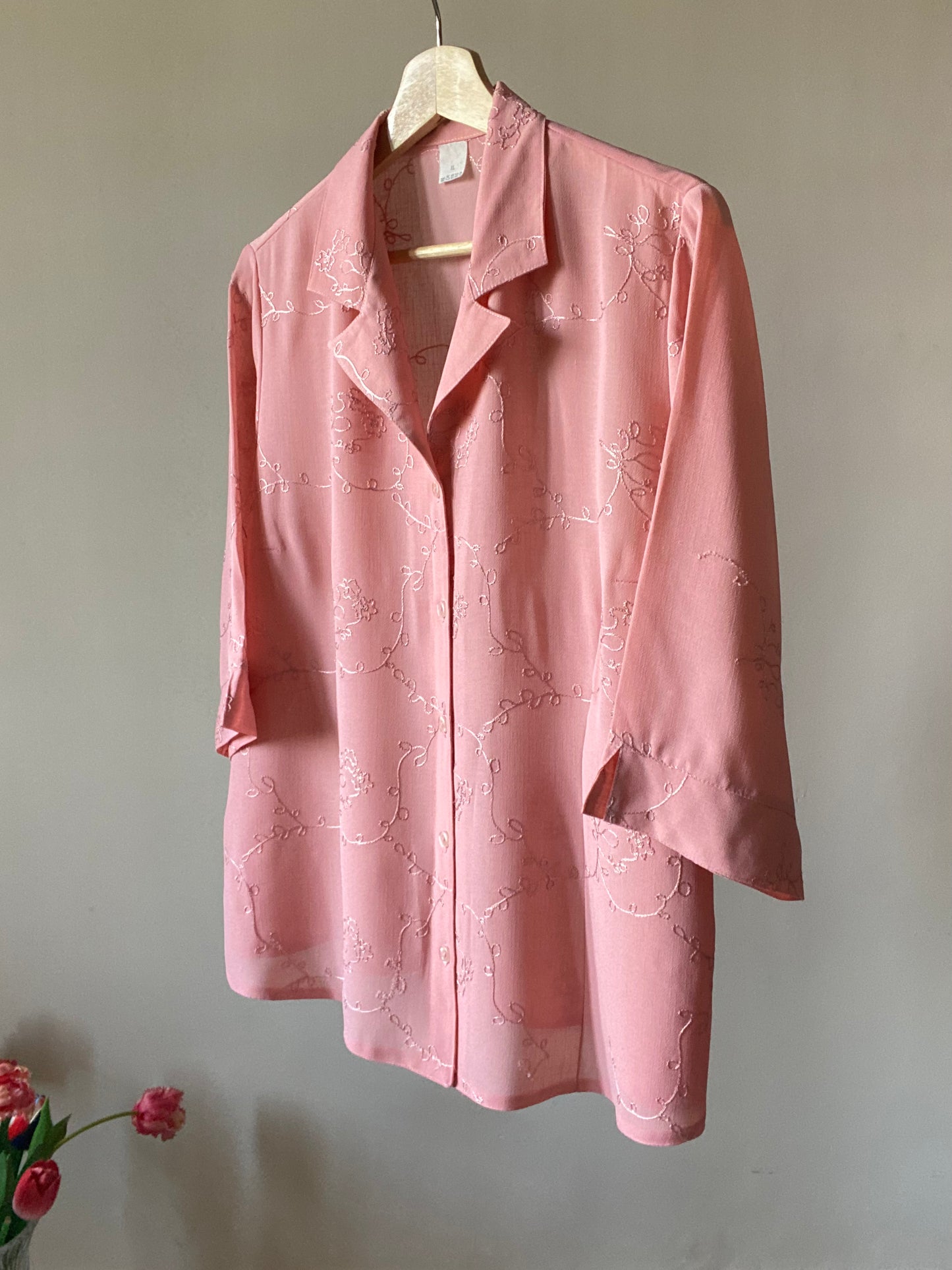 All Over Embroidered Vintage Shirt