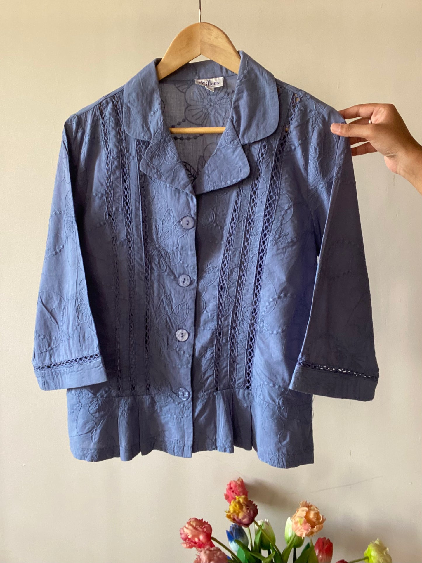 All Over Embroidered Vintage Shirt