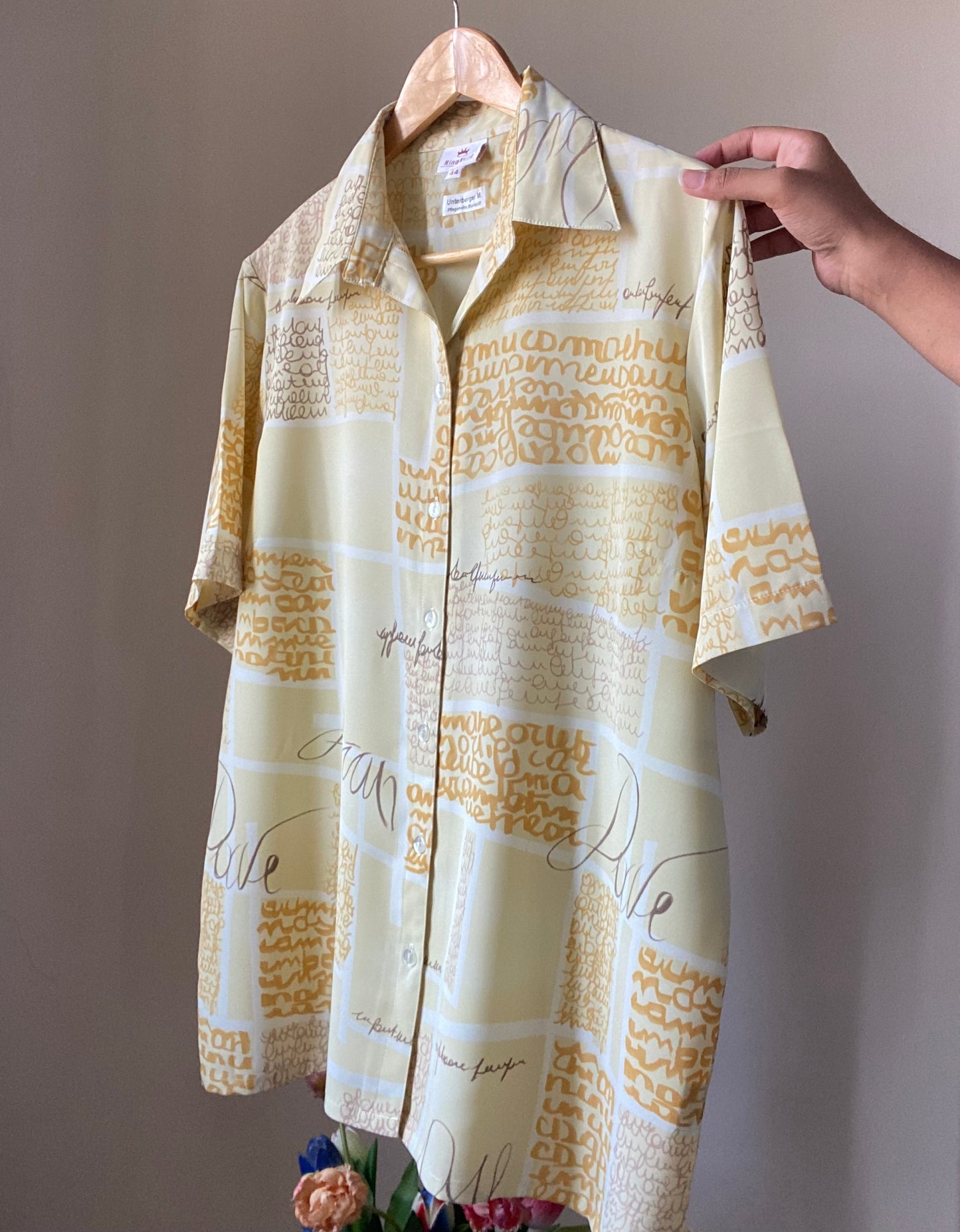 Written Allover Vintage Shirt