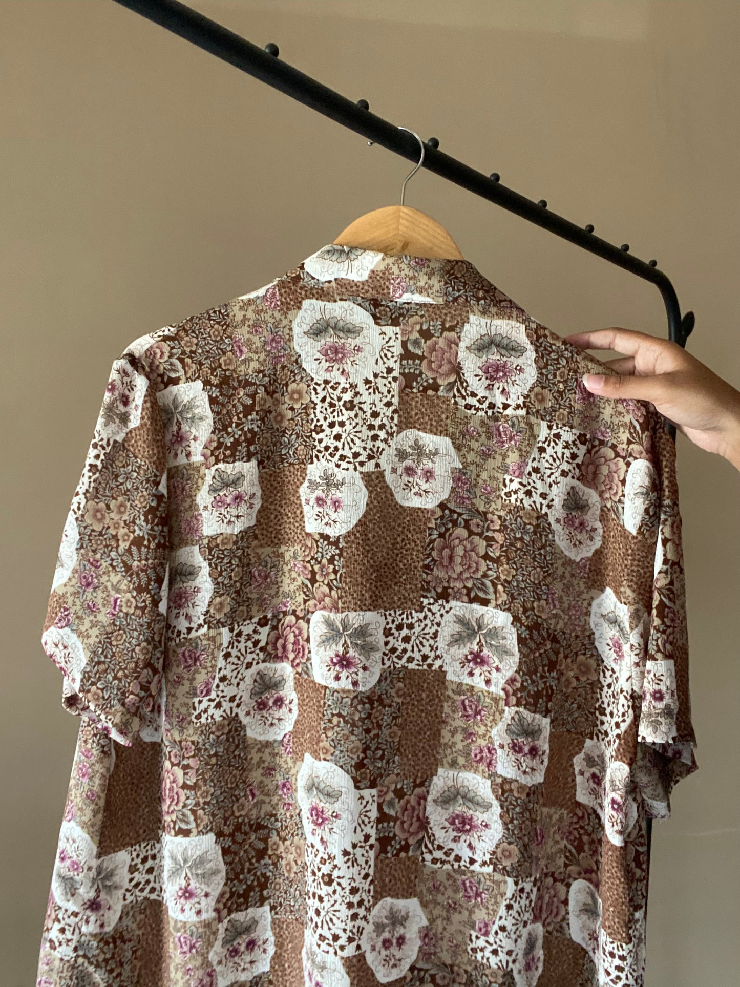 Granny Floral Printed Vintage Shirt