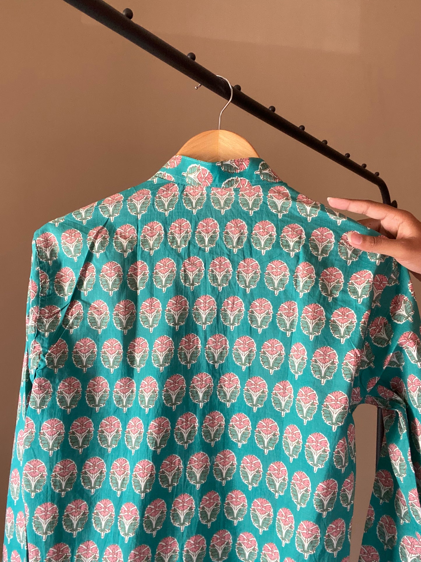 Ethnic Floral Print Shirt