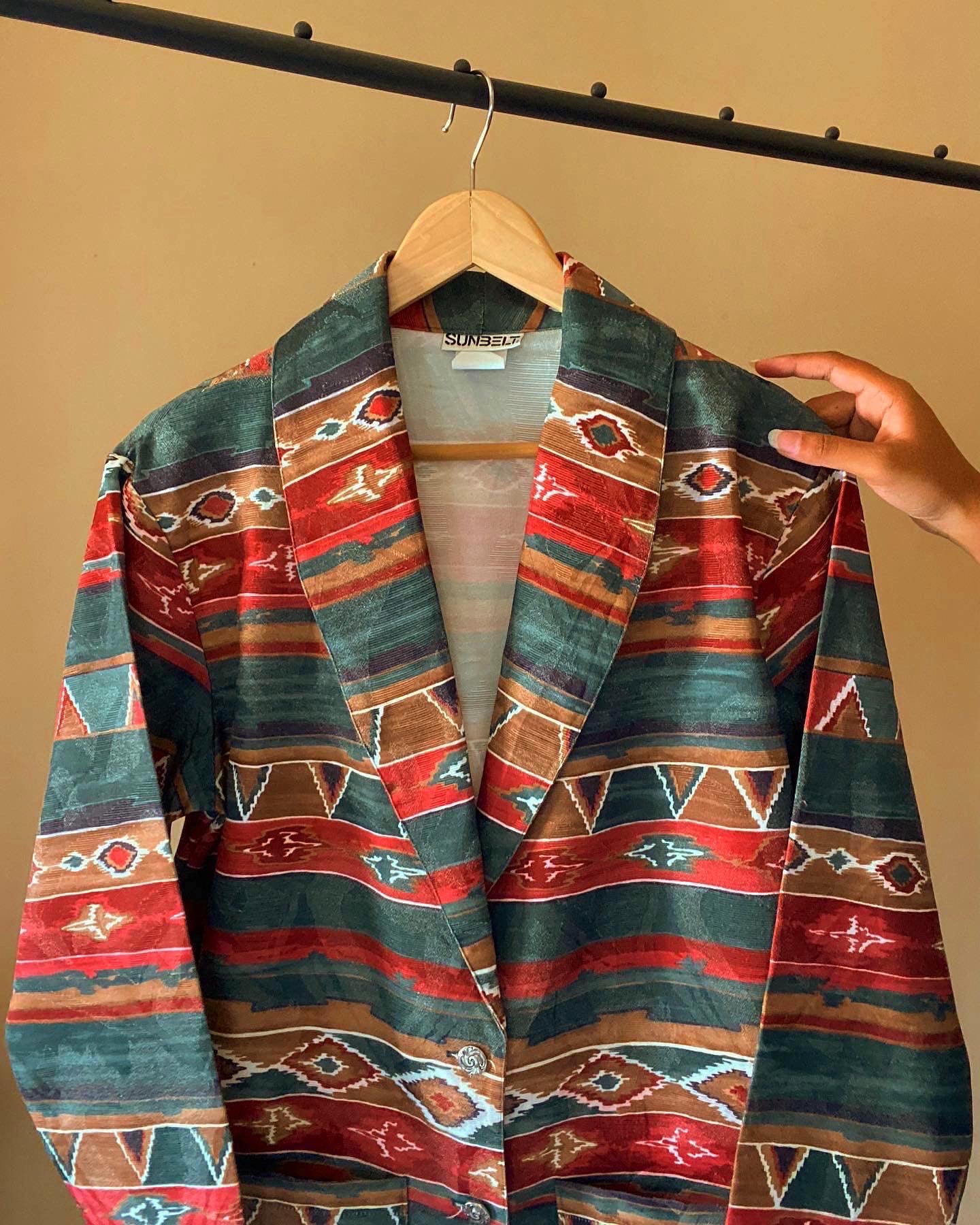 Vintage Patterned Blazer