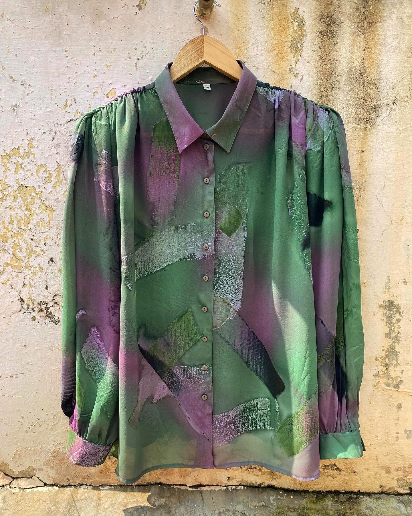 Colour Splash Green Vintage Shirt