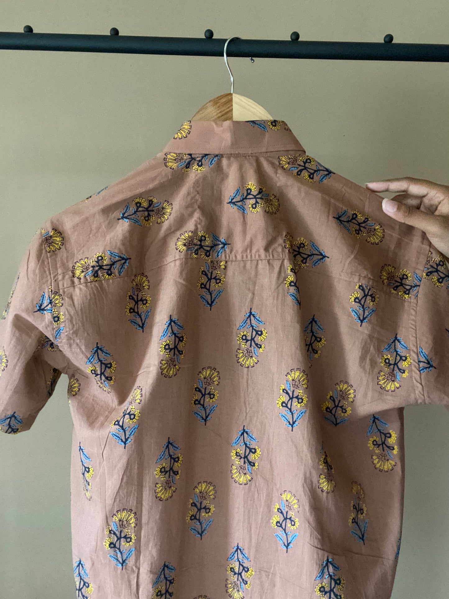 Brown Floral Shirt
