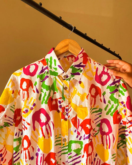 Multi Coloured Hand Print Shirt