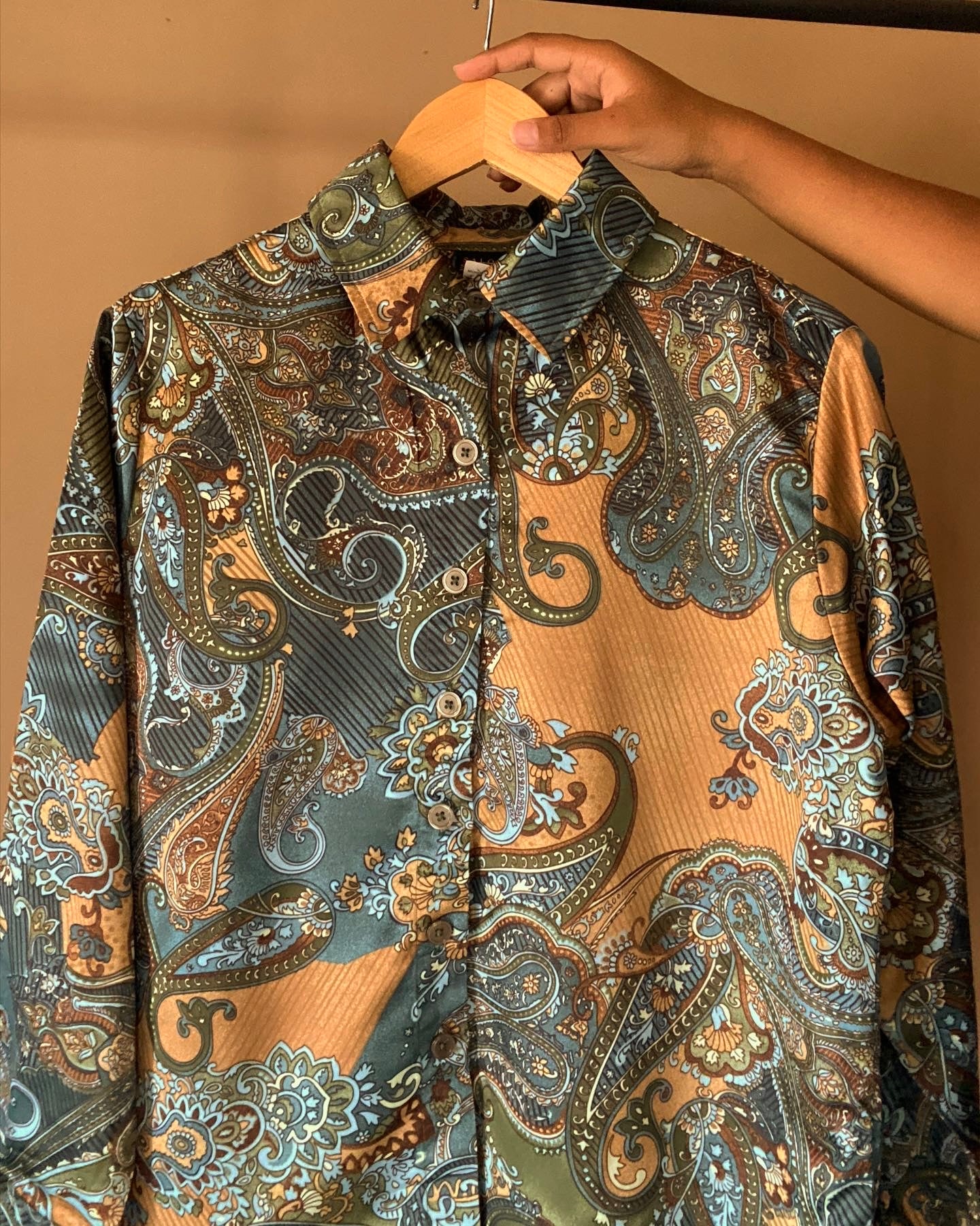 Ethnic Abstract Print Vintage Shirt