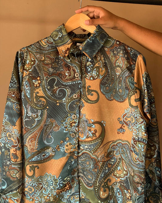 Ethnic Abstract Print Vintage Shirt