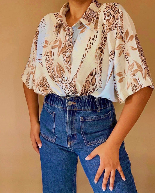 Floral Animal Print Shirt