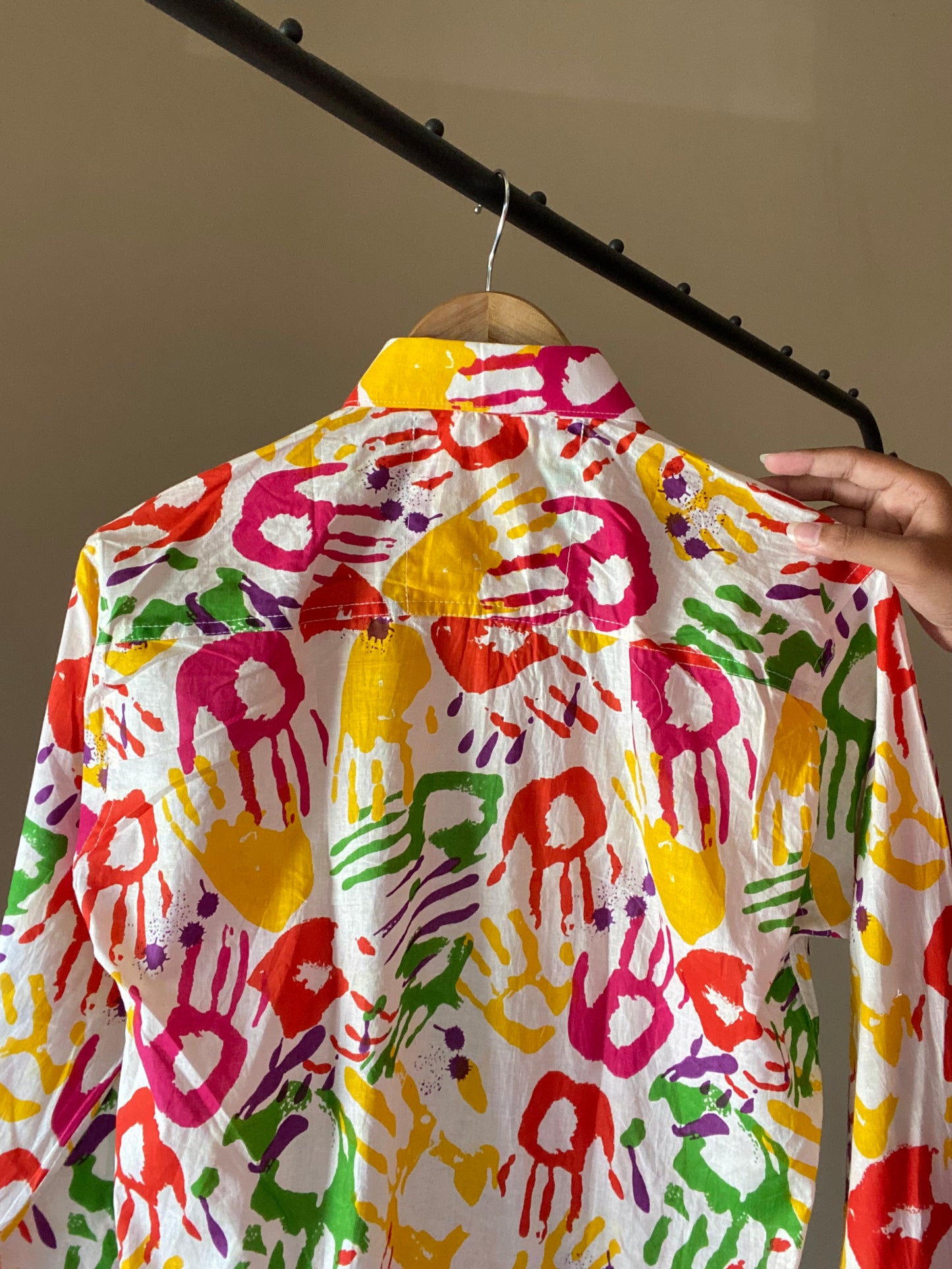 Multi Coloured Hand Print Shirt