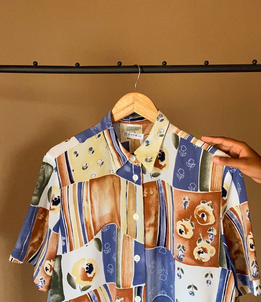 Colour Blocked Vintage Shirt