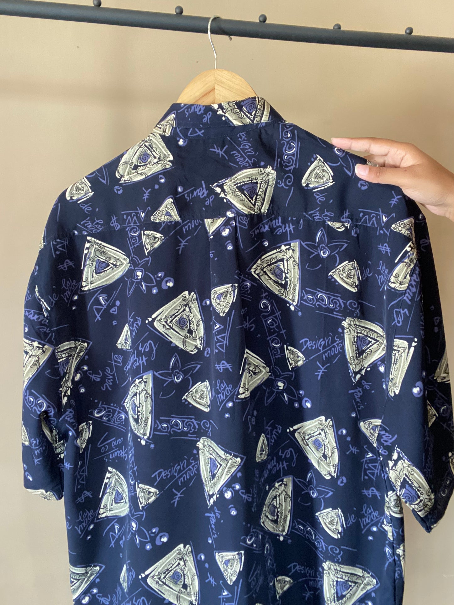 Abstract Gem Print Vintage Shirt