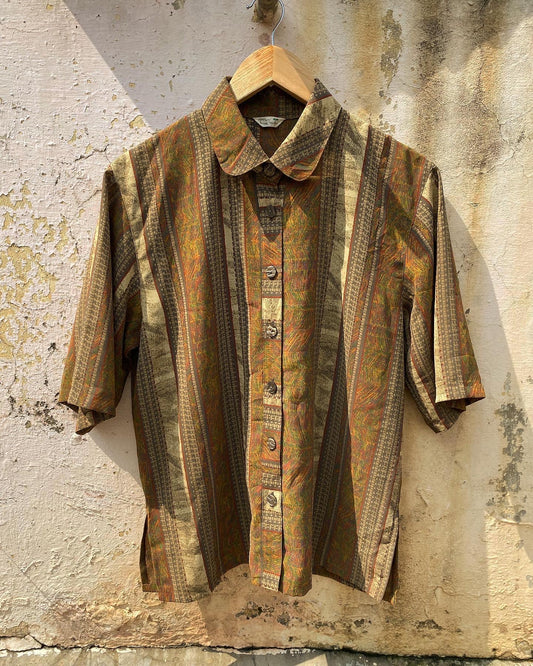 Brown Multi Pattered Vintage Shirt