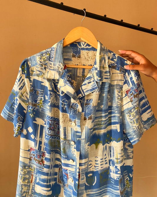 City Print Vintage Print Shirt