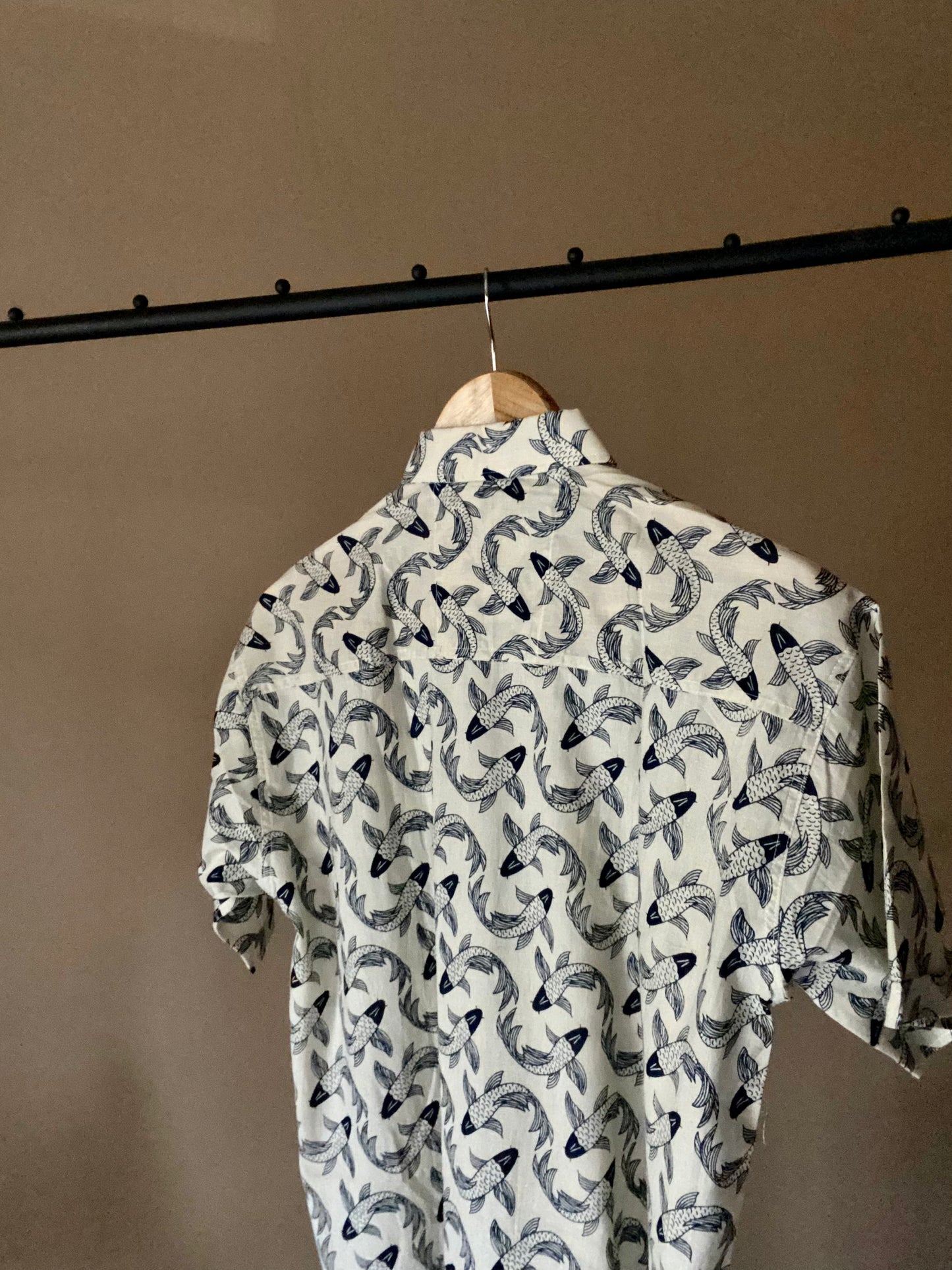 Ethnic Fish Print Shirt