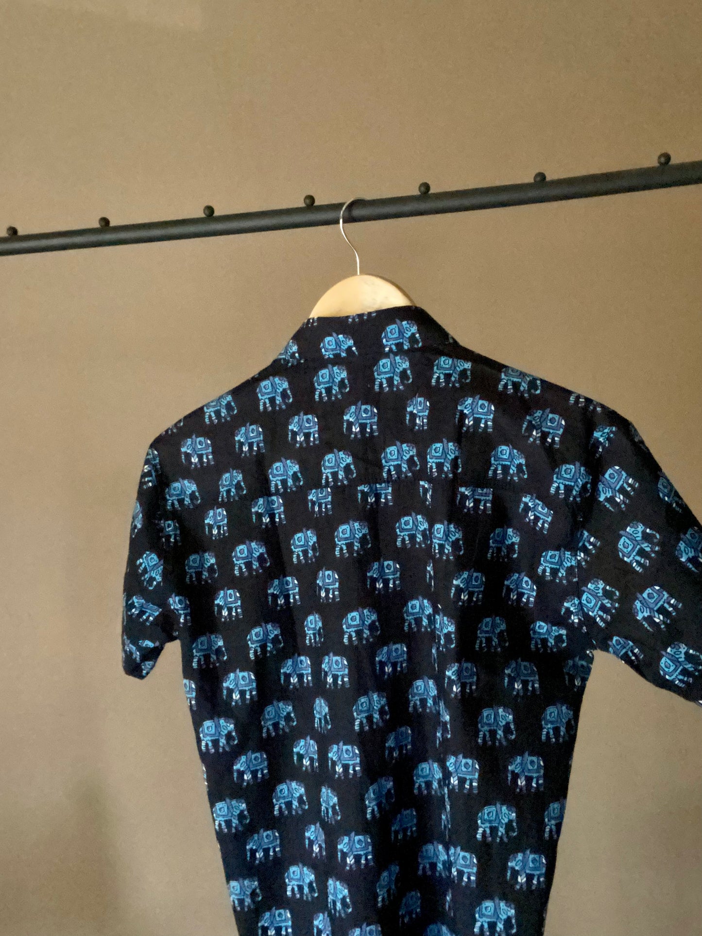 Ethnic Elephant Print Shirt
