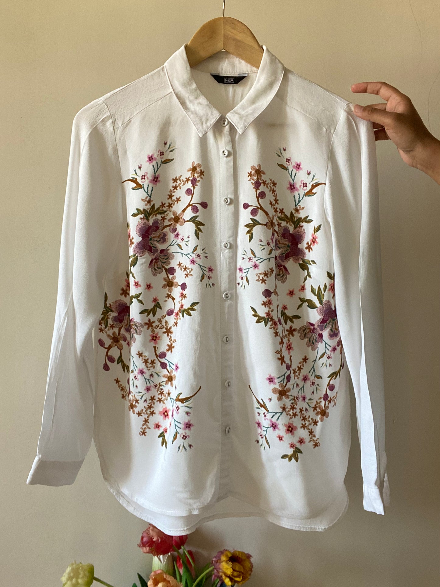 Vintage Floral Print Shirt