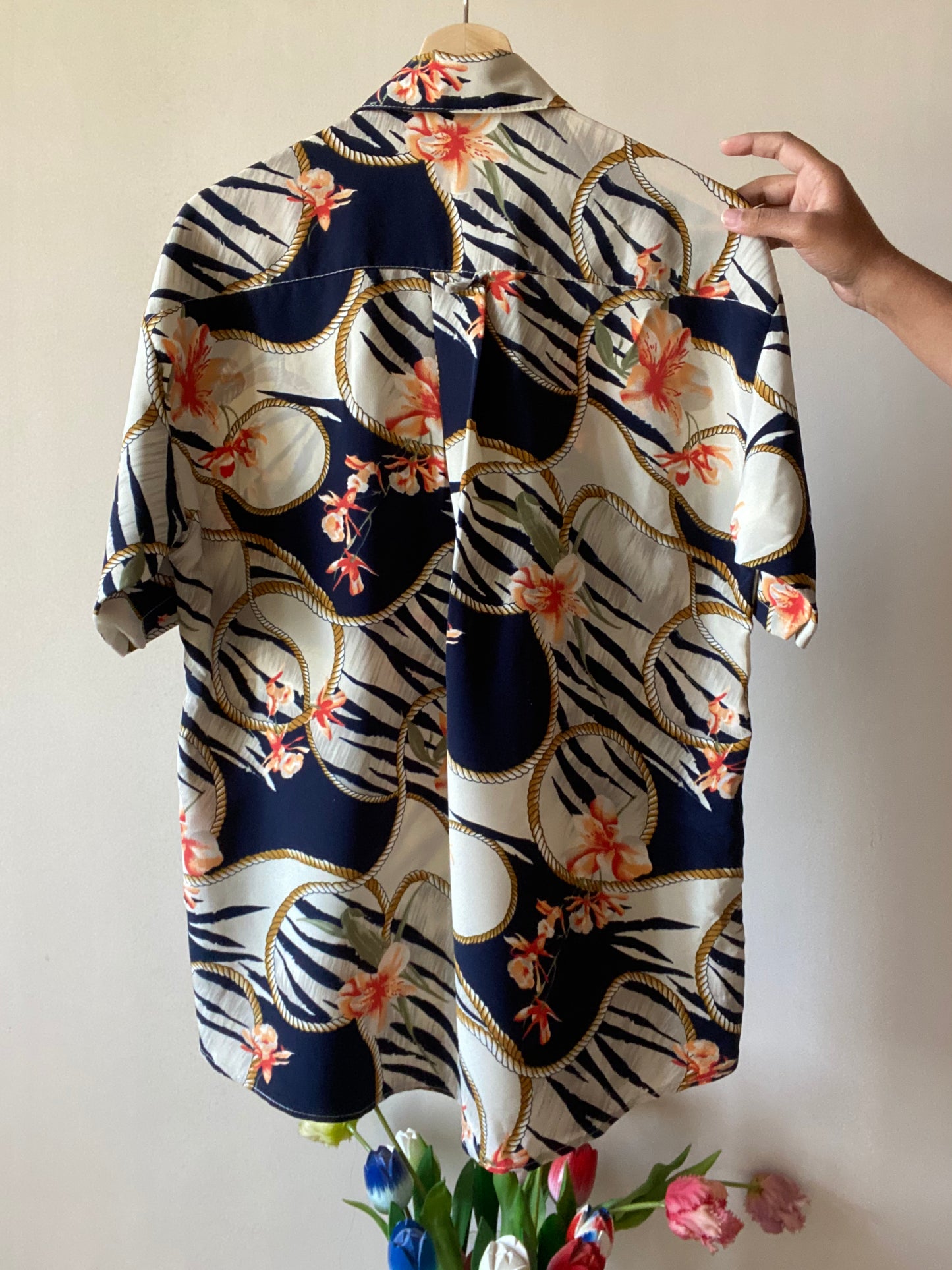 Vintage Sailer Inspired Hawaiian Shirt