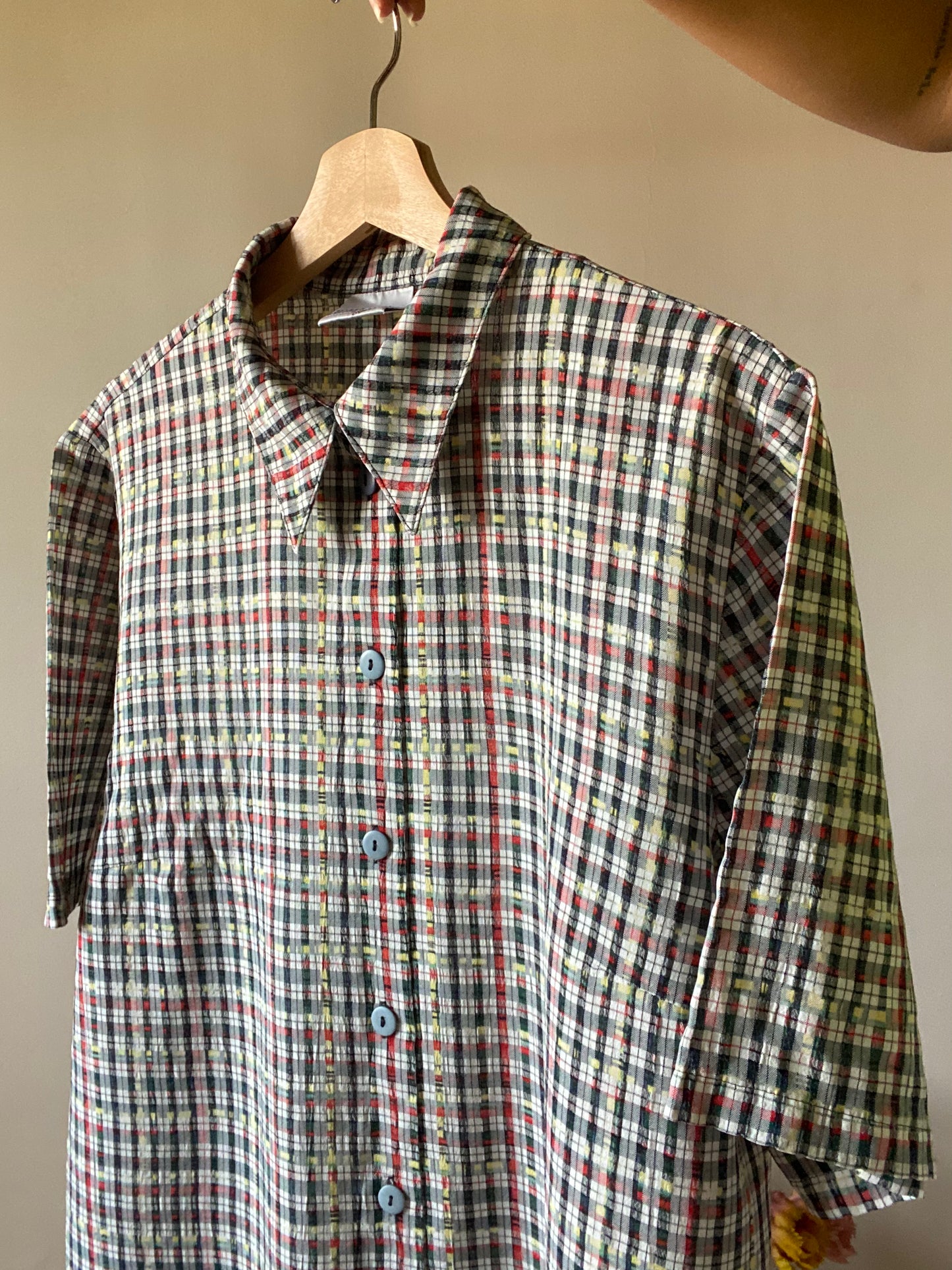 Textured Checked Vintage Shirt