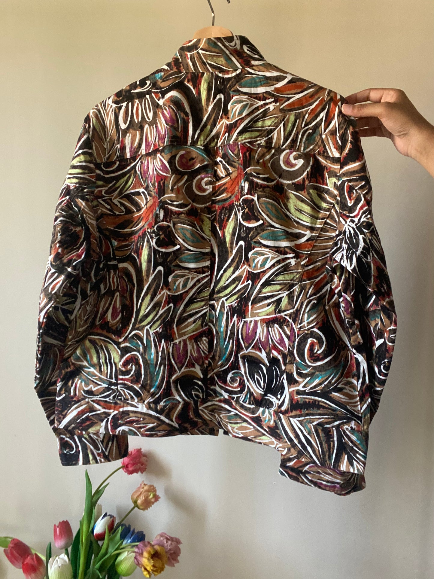 Abstract Ethnic Print Inspired Vintage Summer Shaket