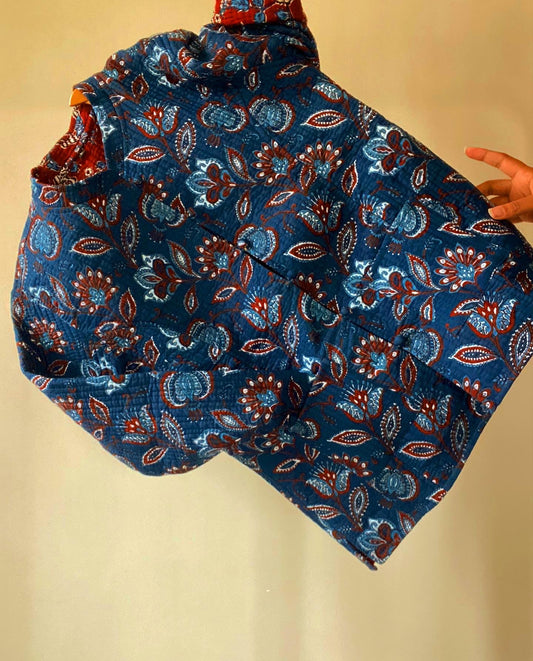 Block Print Blue Floral