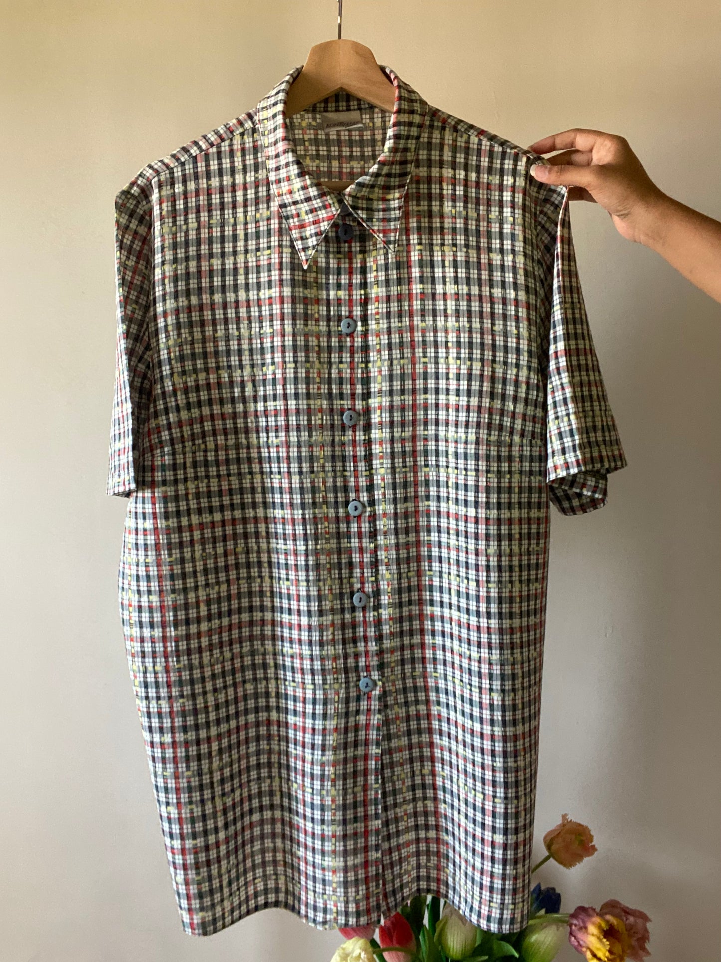 Textured Checked Vintage Shirt