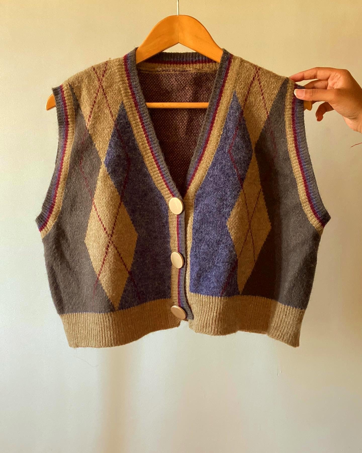 Argyle Vintage Sweater Vest