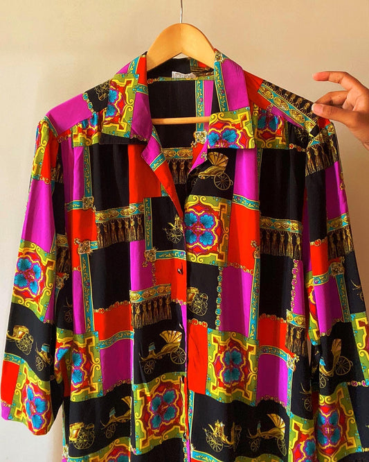 Vintage Colour Blocked Shirt