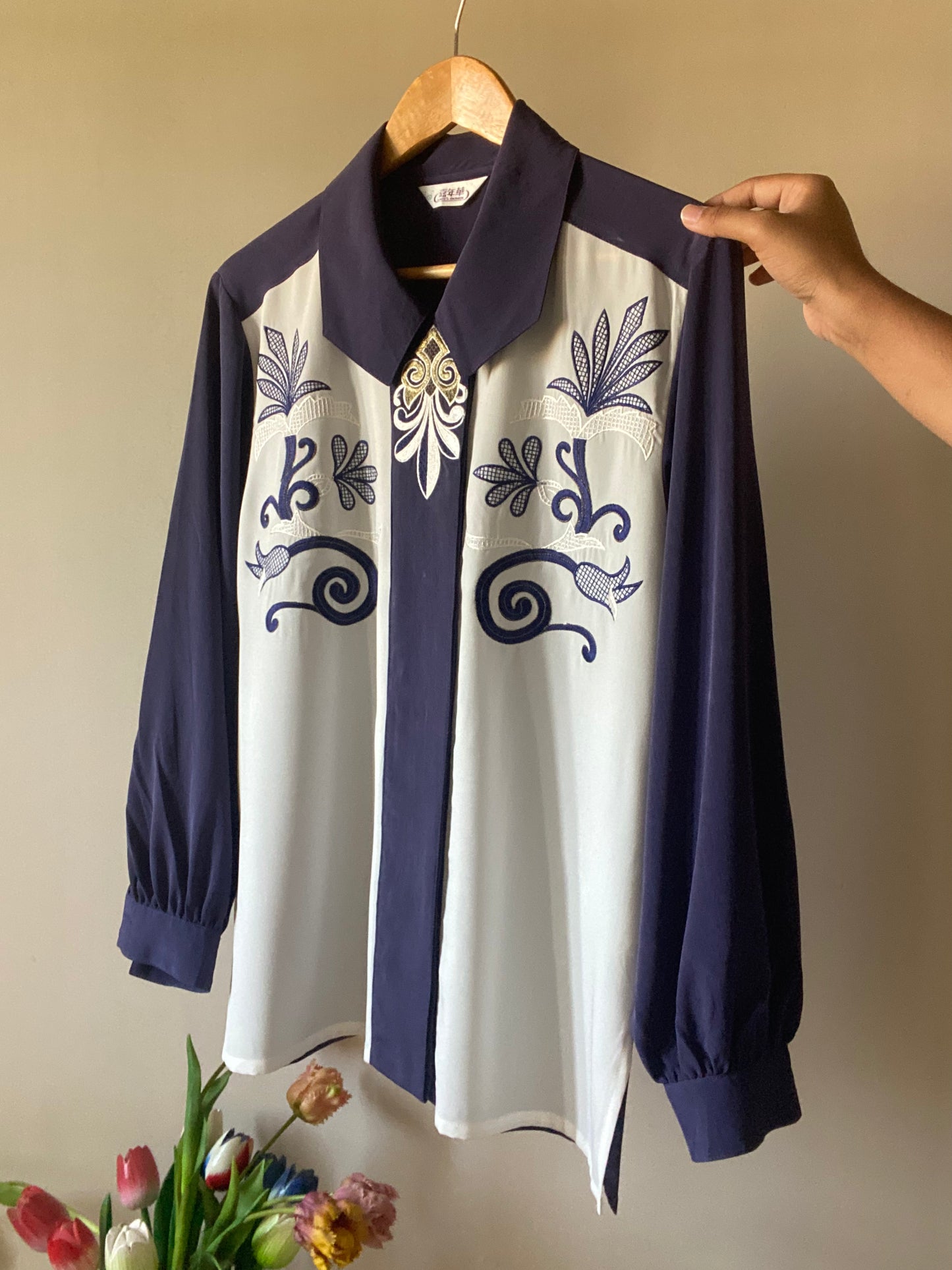 Colour Block Vintage Shirt