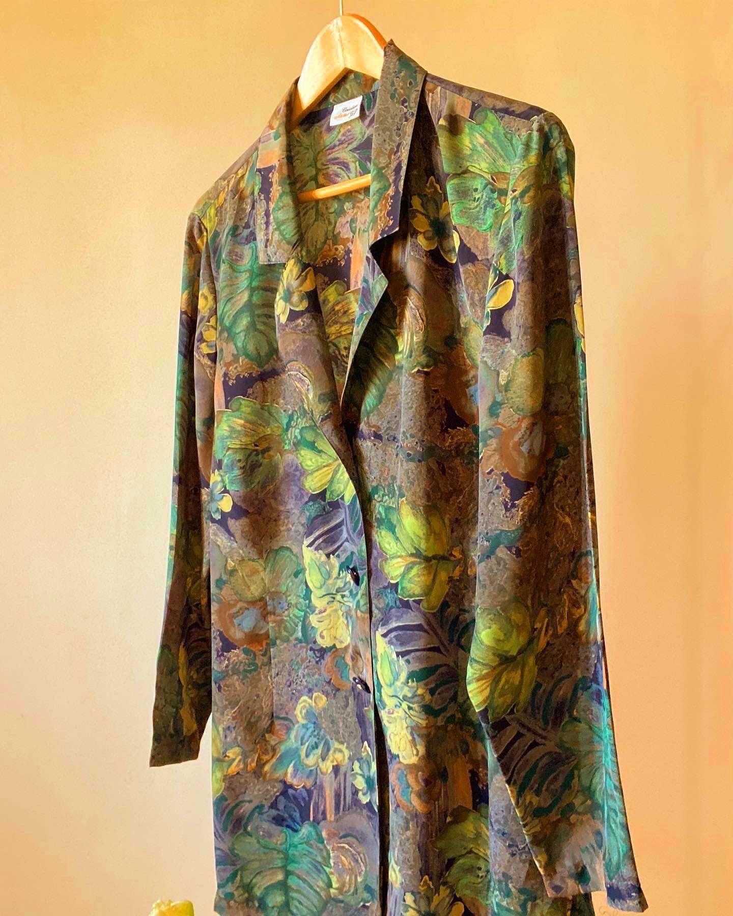 Abstract Floral Vintage Shirt