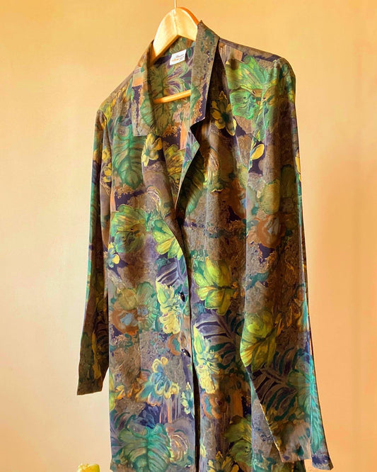 Abstract Floral Vintage Shirt
