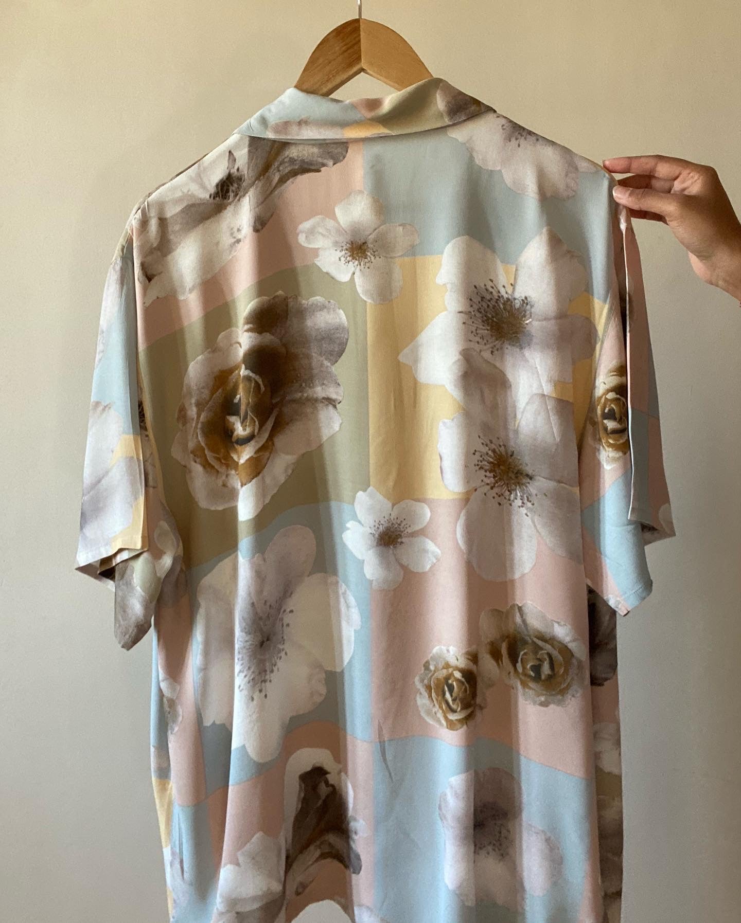 Floral Colour Block Vintage Shirt