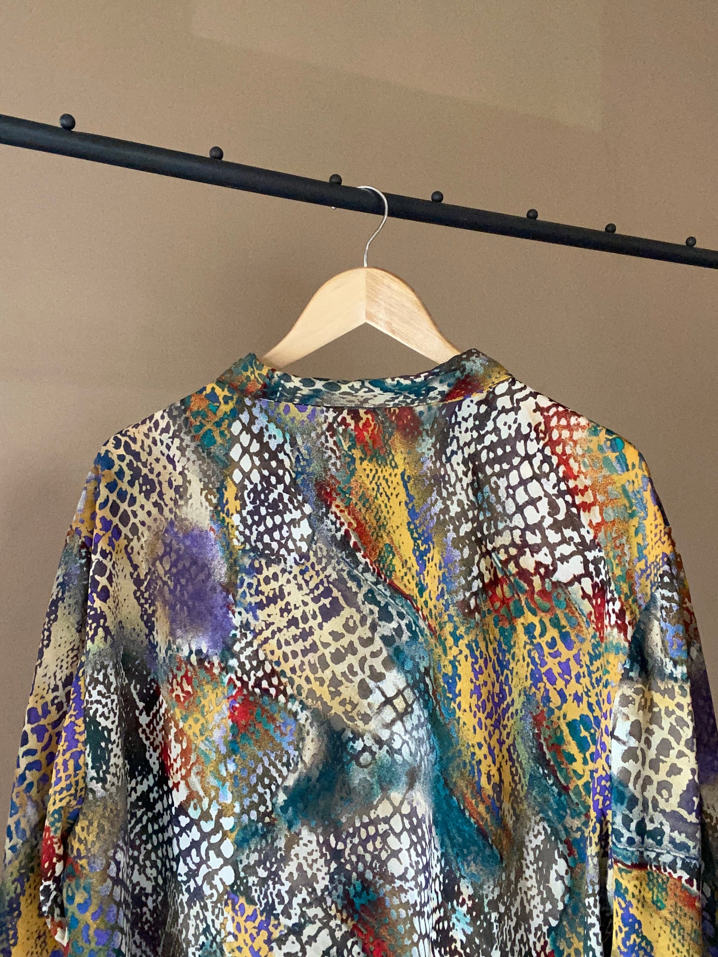 Multi Coloured Animal Print Vintage Shirt