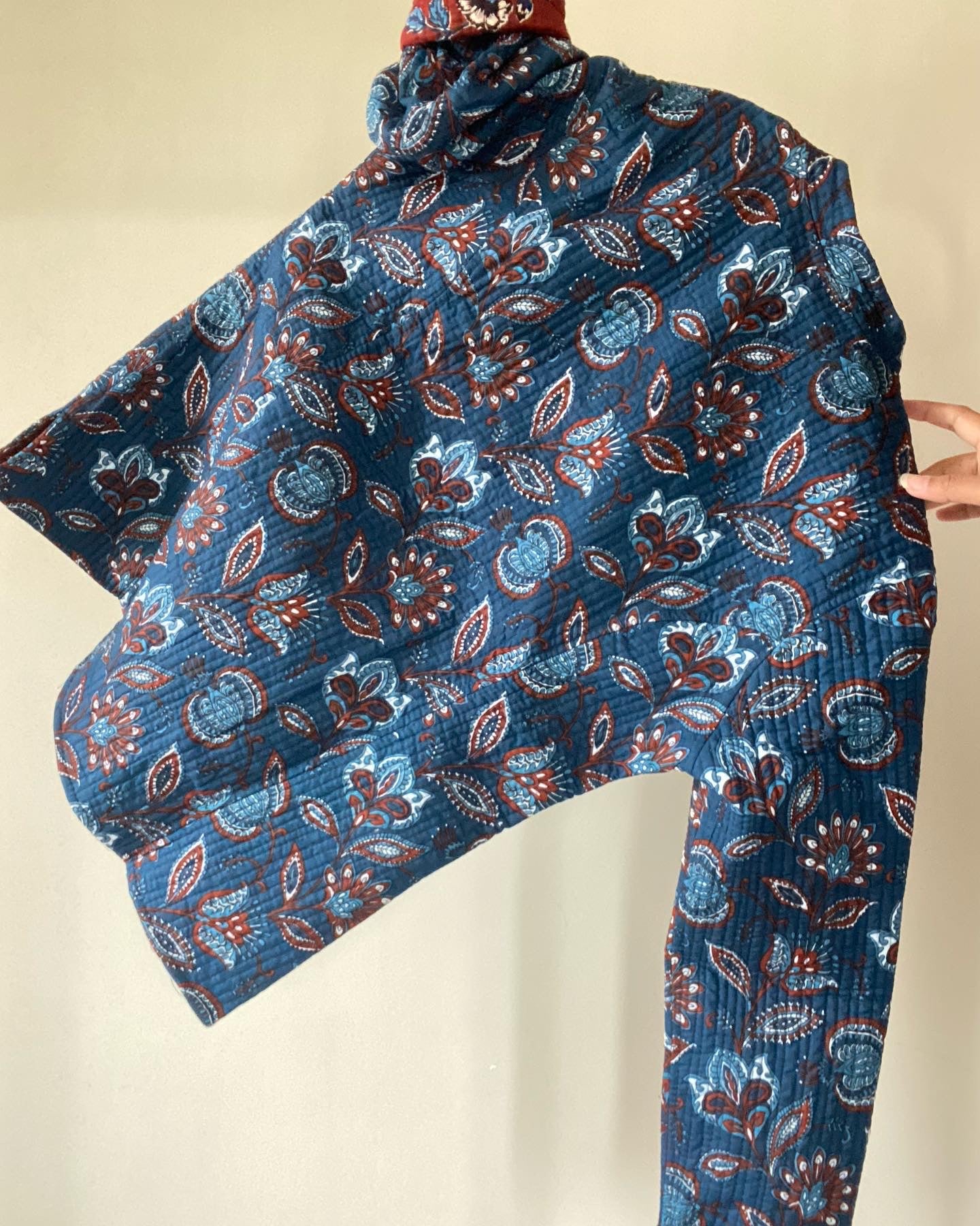 Block Print Blue Floral