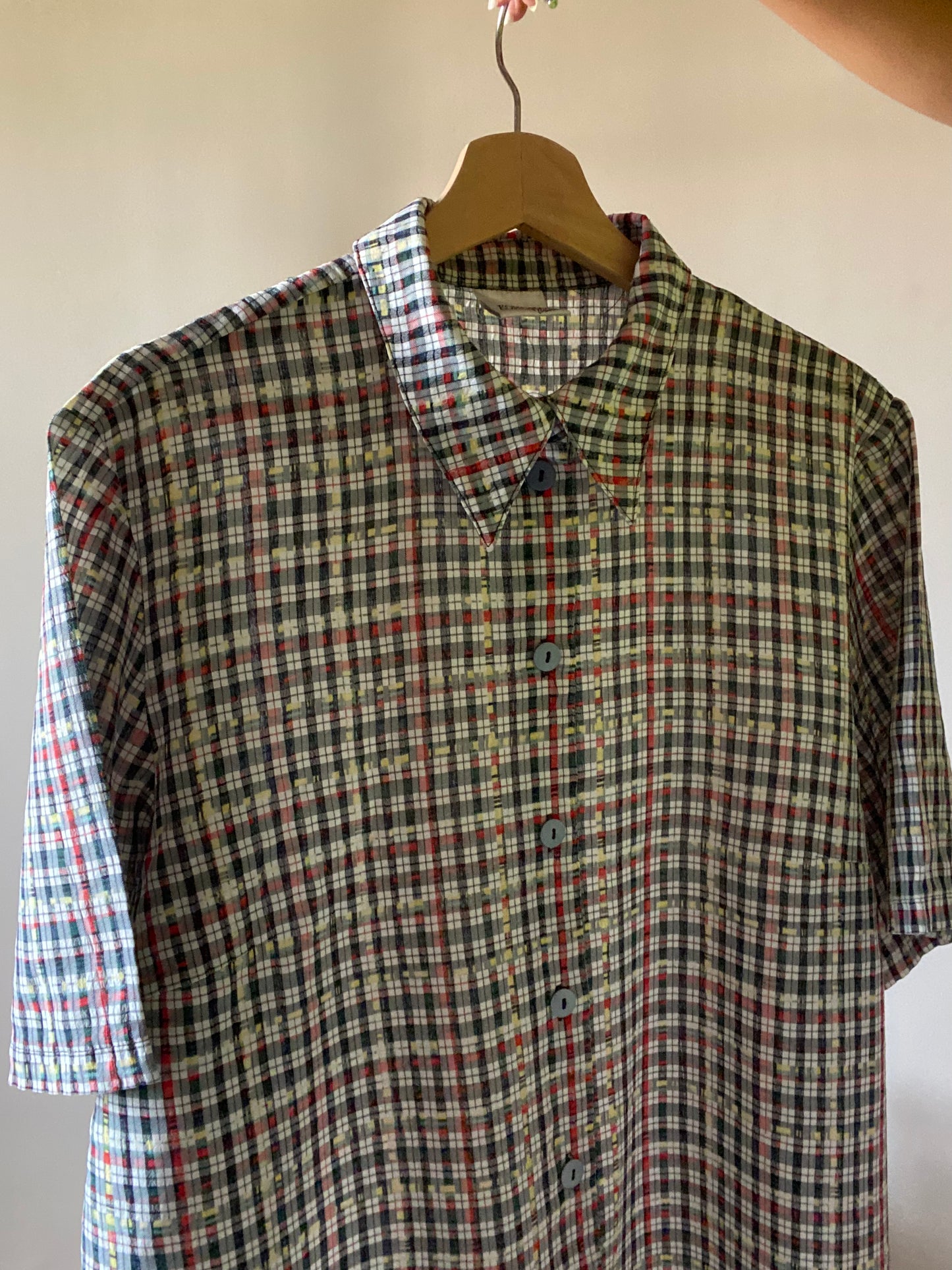 Textured Checked Vintage Shirt